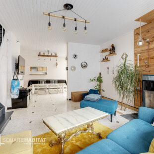 Maison lumineuse 3 chambres et bureau, jardin, garage 50m²