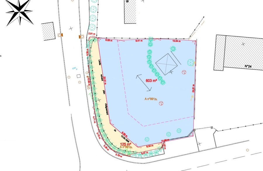 Terrain Millonfosse 603 m2