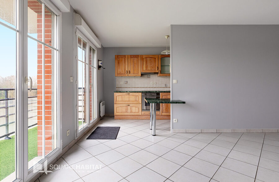 Wambrechies – Appartement 2 chambres, 1 garage, vue exceptionnelle