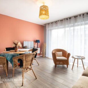 “Superbe T2 lumineux avec balcon et vue sur les dunes”