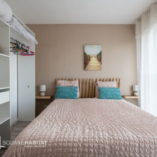 “Superbe T2 lumineux avec balcon et vue sur les dunes”