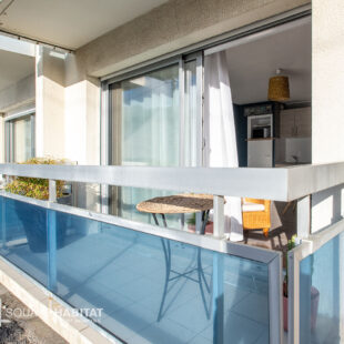 “Superbe T2 lumineux avec balcon et vue sur les dunes”