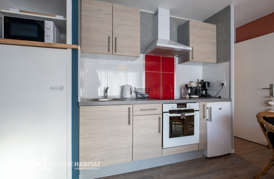 “Superbe T2 lumineux avec balcon et vue sur les dunes”