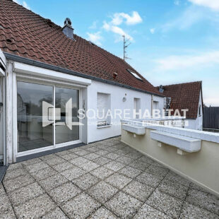 CHARMANT APPARTEMENT T3 AVEC CHEMINÉE ET VERANDA – RONCHIN – GRANDE TERRASSE – GARAGE EN SOUS SOL – CAVE